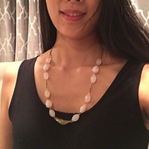 Banana Republic pink and gold necklace